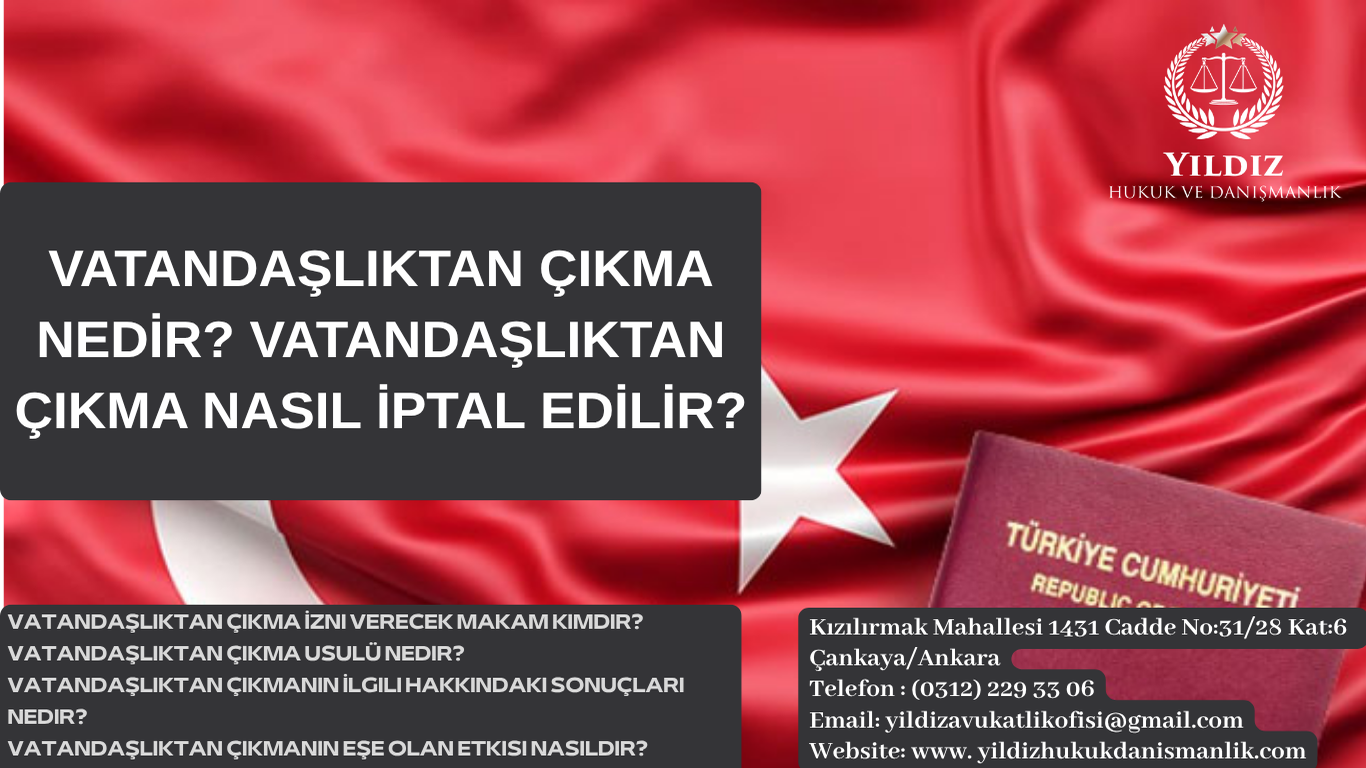 Vatandaşlıktan Çıkma Nedir? Vatandaşlıktan Çıkma Nasıl İptal Edilir?